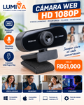 Cámara Web USB HD 1080P para PC y videollamadas - RD$1,000