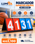 Marcador deportivo portátil de 4 dígitos - RD$2,100
